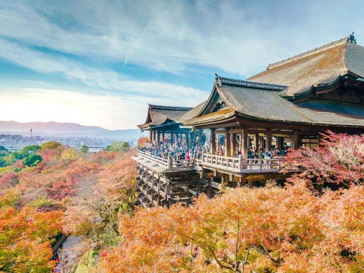 Kiyomizu-dera u Kyotu: drvena pozornica Hrama čiste vode