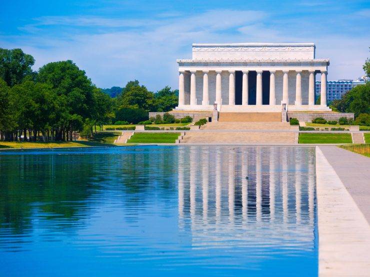 National Mall u Washingtonu: pogled prema Lincoln Memorialu