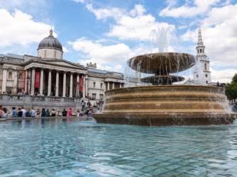 Trafalgar Square i National Gallery: trg i slike Londona
